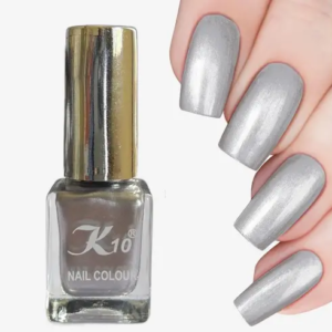 K10 Metallic Silver Nail Polish 12ml