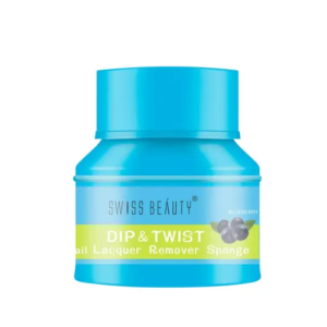 Swiss Beauty Dip and Twist BLUEBERRY Nail Polish Remover 30ml